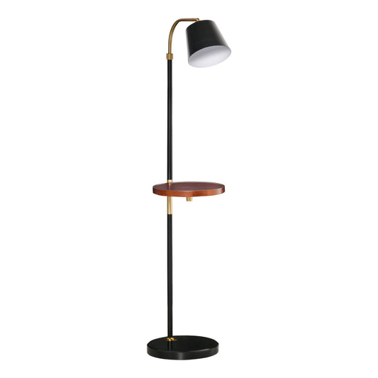 ground lamp with shelf from Ñ„29.5cm floor lamp for compatible living room - black and gold