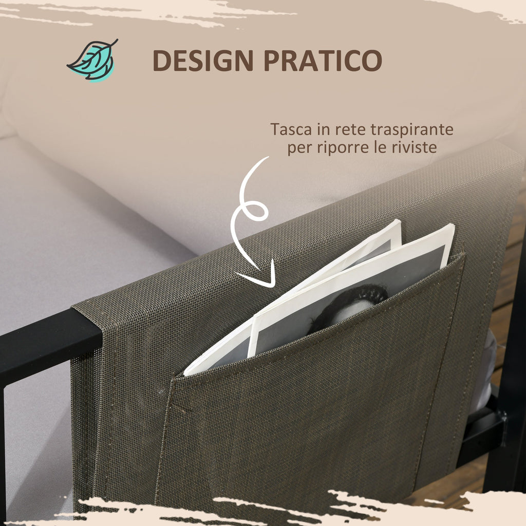 PARIS | 4 Piece Garden Set with 2 Sofas, Corner Chair and Tempered Glass Coffee Table - Borge' Group Limited