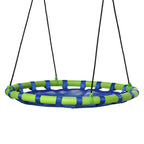 Outsunny swing for children from 3-8 years as a garden Ã˜100cm and adjustable strings, blue - Borgè