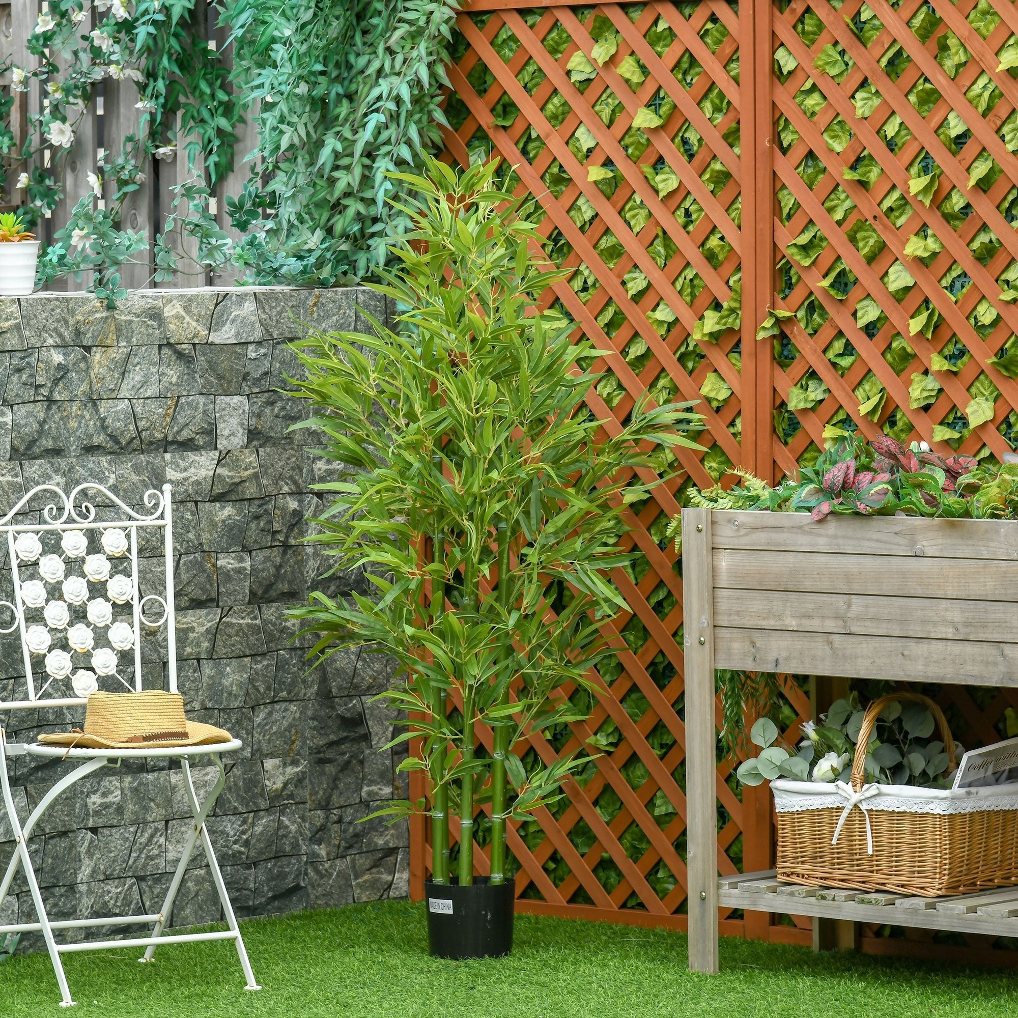 Bamboo Plant with Vase 150cm - Borgè