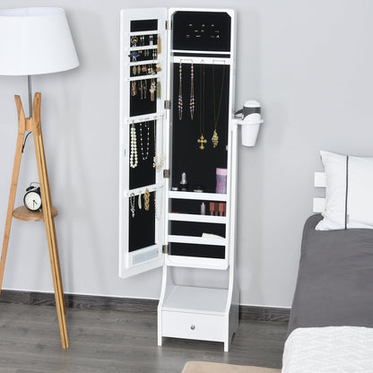 Portagioie wardrobe with mirror and adjustable LED lights with touch switch - Borgè