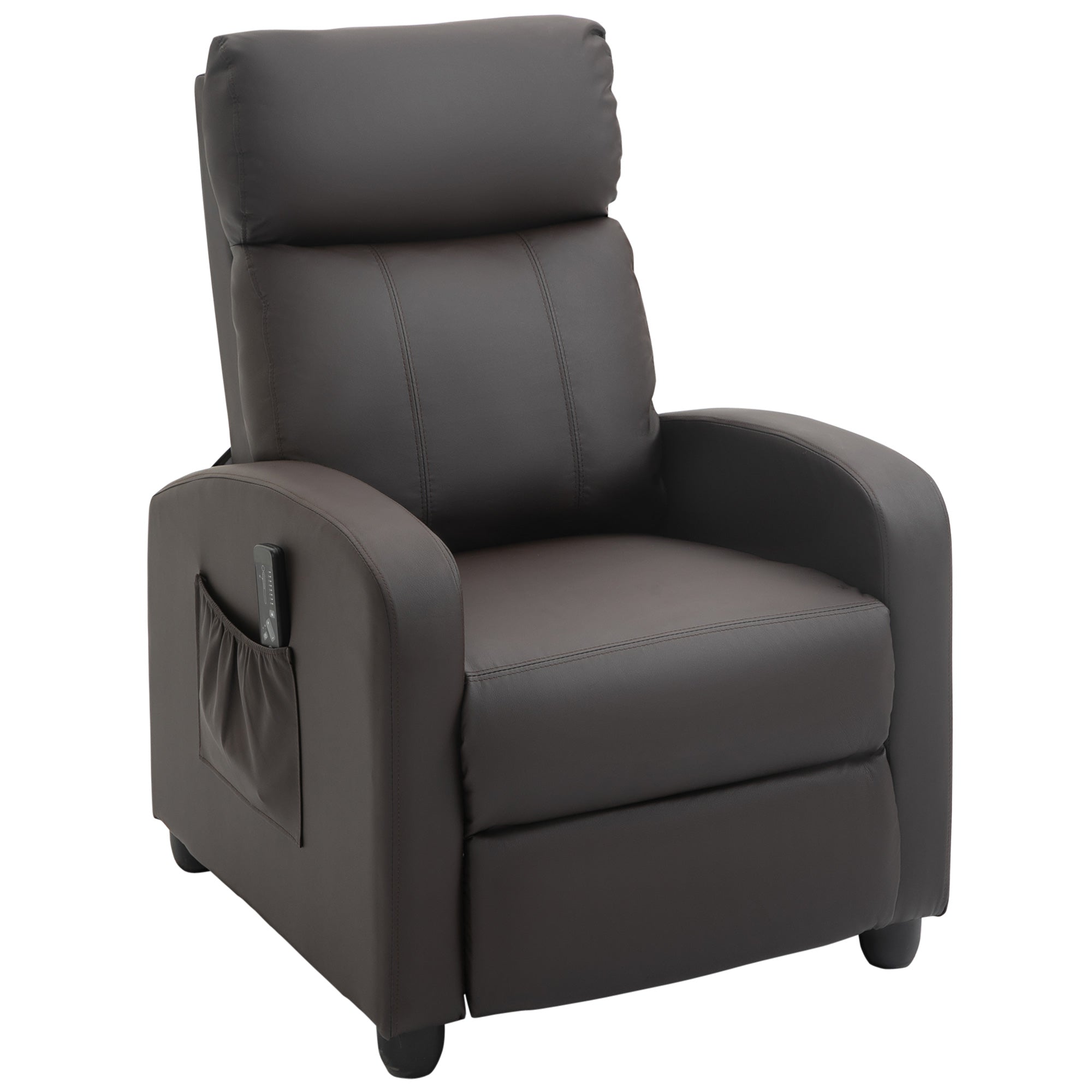 Campaign Relax Massive with 8 modes and 5 intensity, reclining armchair with footrests and remote control - brown - Borgè