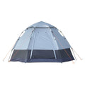 Outsunny camping curtain 4 seats with automatic opening and accessories, in steel and Oxford fabric, gray and black - Borgè
