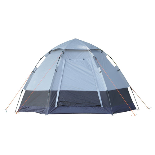 Outsunny camping curtain 4 seats with automatic opening and accessories, in steel and Oxford fabric, gray and black - Borgè