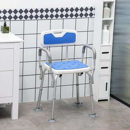 shower chair with padding and adjustable height, armrests and windy feet - Borgè