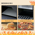 Black Outdoor Pizza Charcoal Oven - Borge' Group Limited