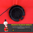 Inflatable Santa Claus on Hot Air Balloon with LED lights - Borgè