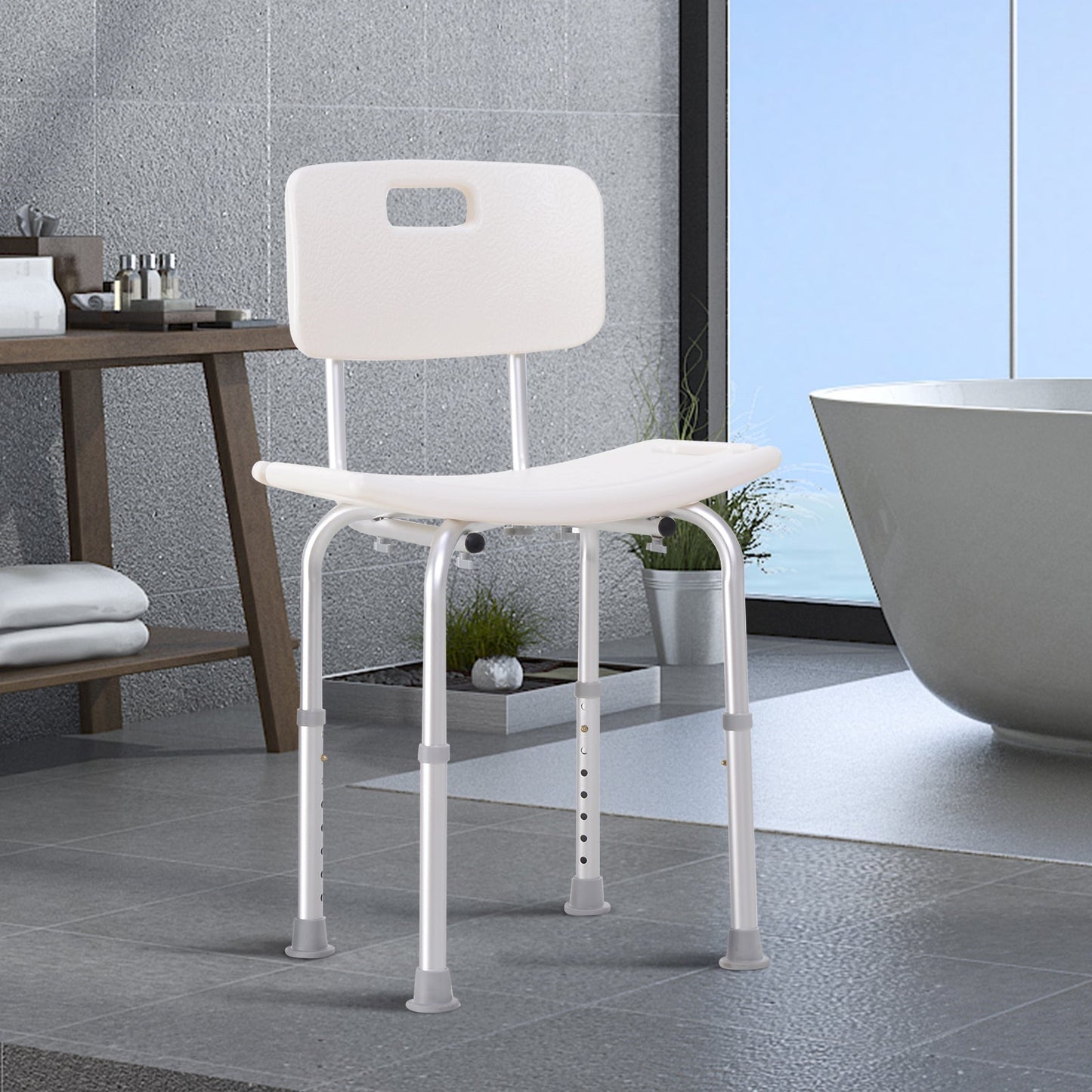 shower chair with back chair from a tank tank height non -slip - Borgè