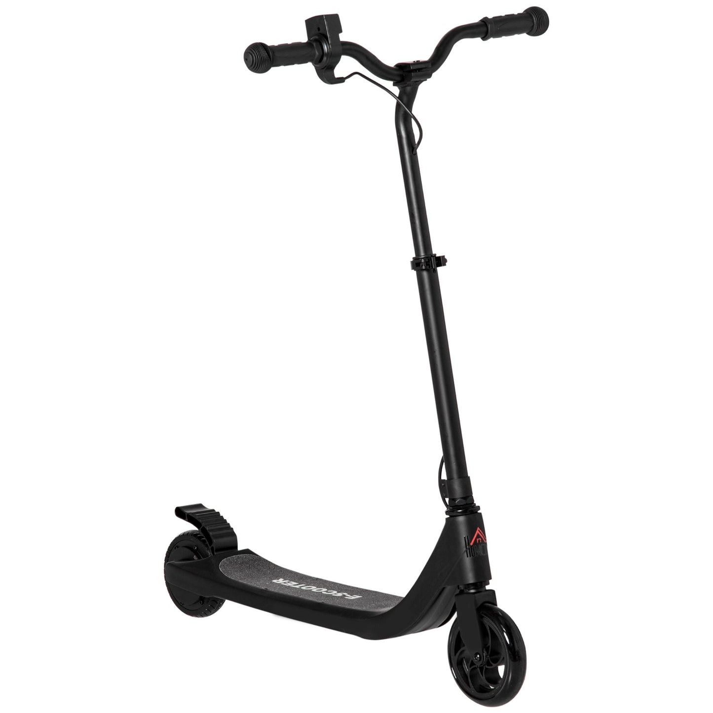 electric scooter at adjustable height for children 6+ years, 76x53x90-95cm, black