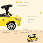 toy toy car for rideable children, music and headlights, age 18-36 months - yellow - Borgè