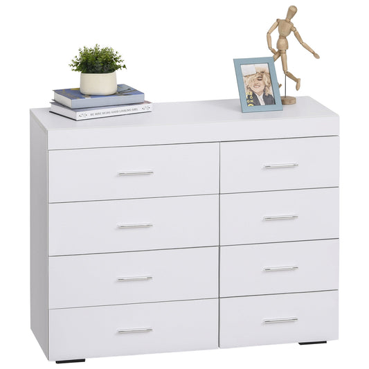 Desk for home and wooden office, white, 90x35x73cm - Borgè