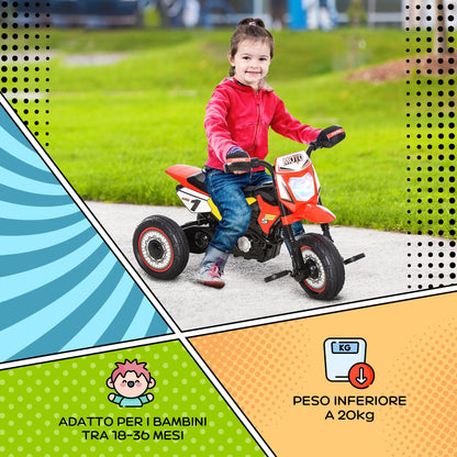 pedal tricycle for children, age 18-36 months - red - Borgè