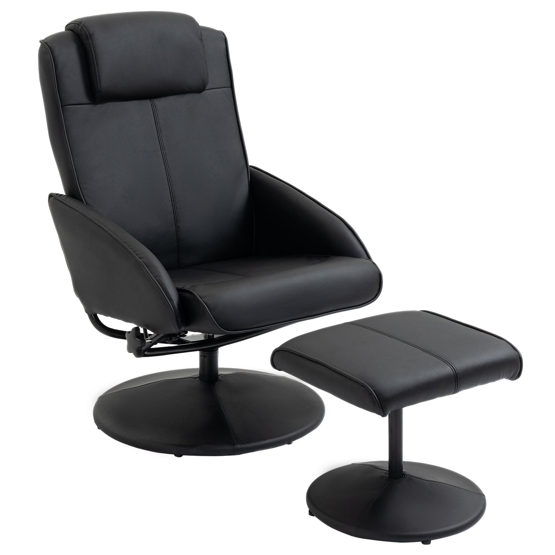 RELAX | Armchair With footrest in PU Leather - Borgè