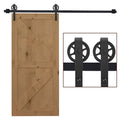 set binary accessories for sliding door in steel, black - Borgè