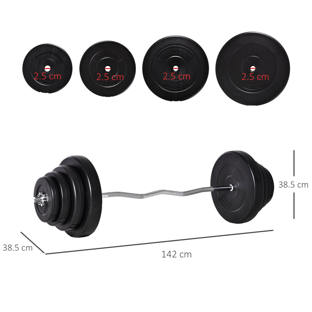 70kg | Handlebar with Weights - Borgè