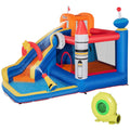 Inflatable Game for Children 3-8 Years Space Theme with Bag, 11 Stakes and Patches Included, 340x270x227 cm - Borge' Group Limited