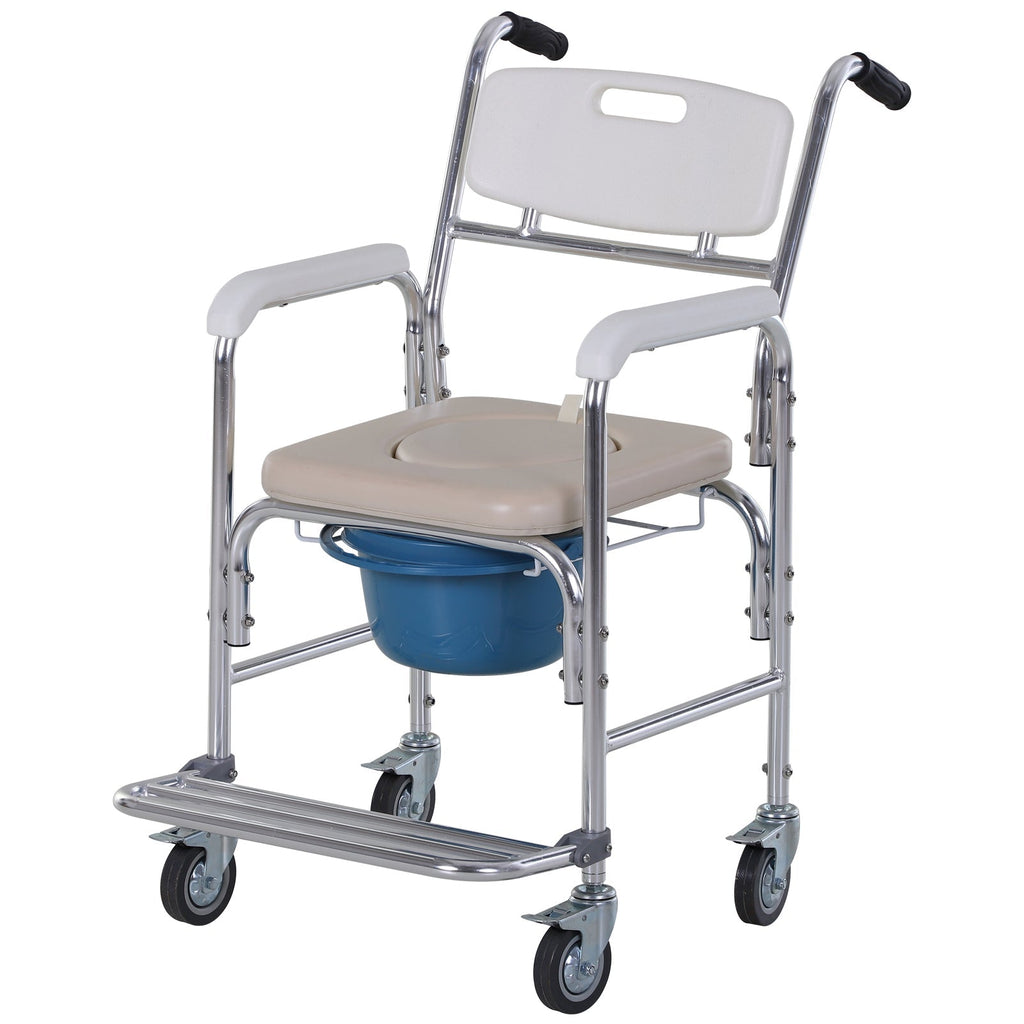 ECARE | Waterproof Wheel Chair with removable vase toilet for the elderly/disabled - Borgè