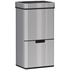 Autuminie 72L Song with Infrared sensor, 3 compartments and removable lid, steel and ABS, 42x30x81cm - Borgè