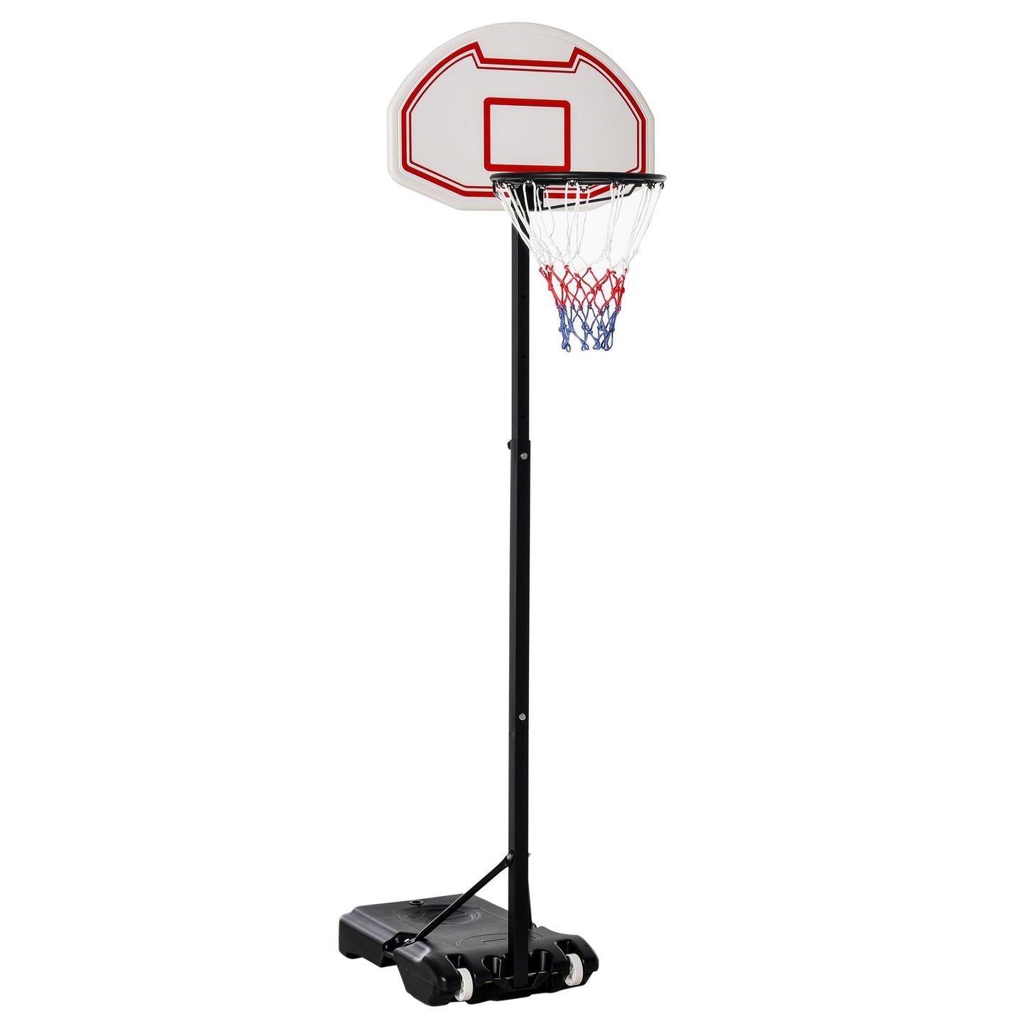 outdoor basketball basketball with support and adjustable height in steel - Borgè