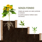 3-Tier Natural Wood Raised Garden Bed, Outdoor Planter, 120x120x56cm - Borge' Group Limited