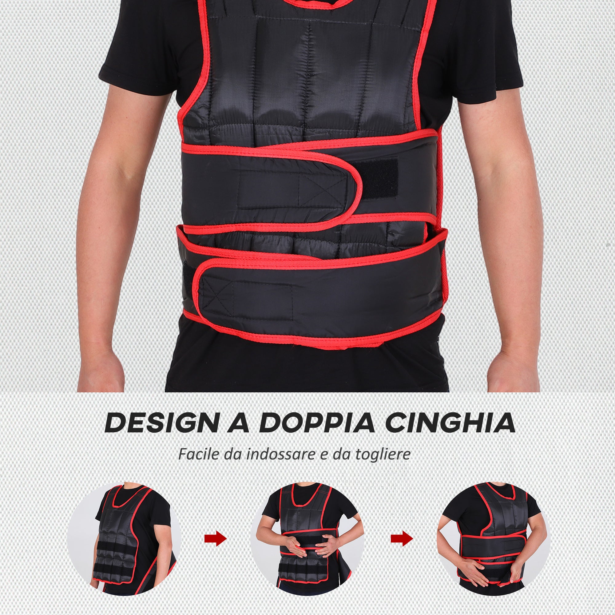 20KG Jacket with 38 Weights, Padding and Velcro Closures - Borge' Group Limited