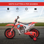electric cross motorcycle for children for 3-5 years - red - Borgè