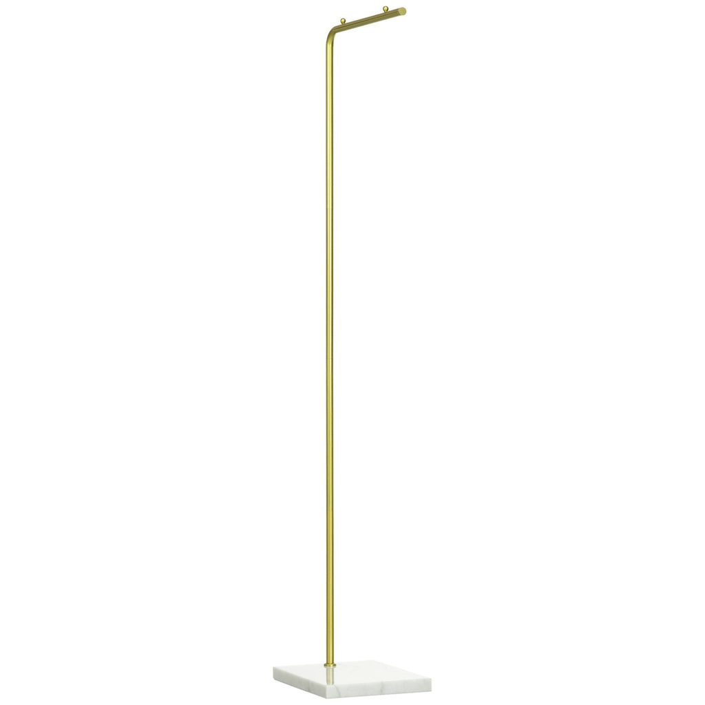 entrance hangers, bedroom and metal living room and marble, 35x25x152 cm, gold and white - Borgè