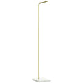 entrance hangers, bedroom and metal living room and marble, 35x25x152 cm, gold and white - Borgè