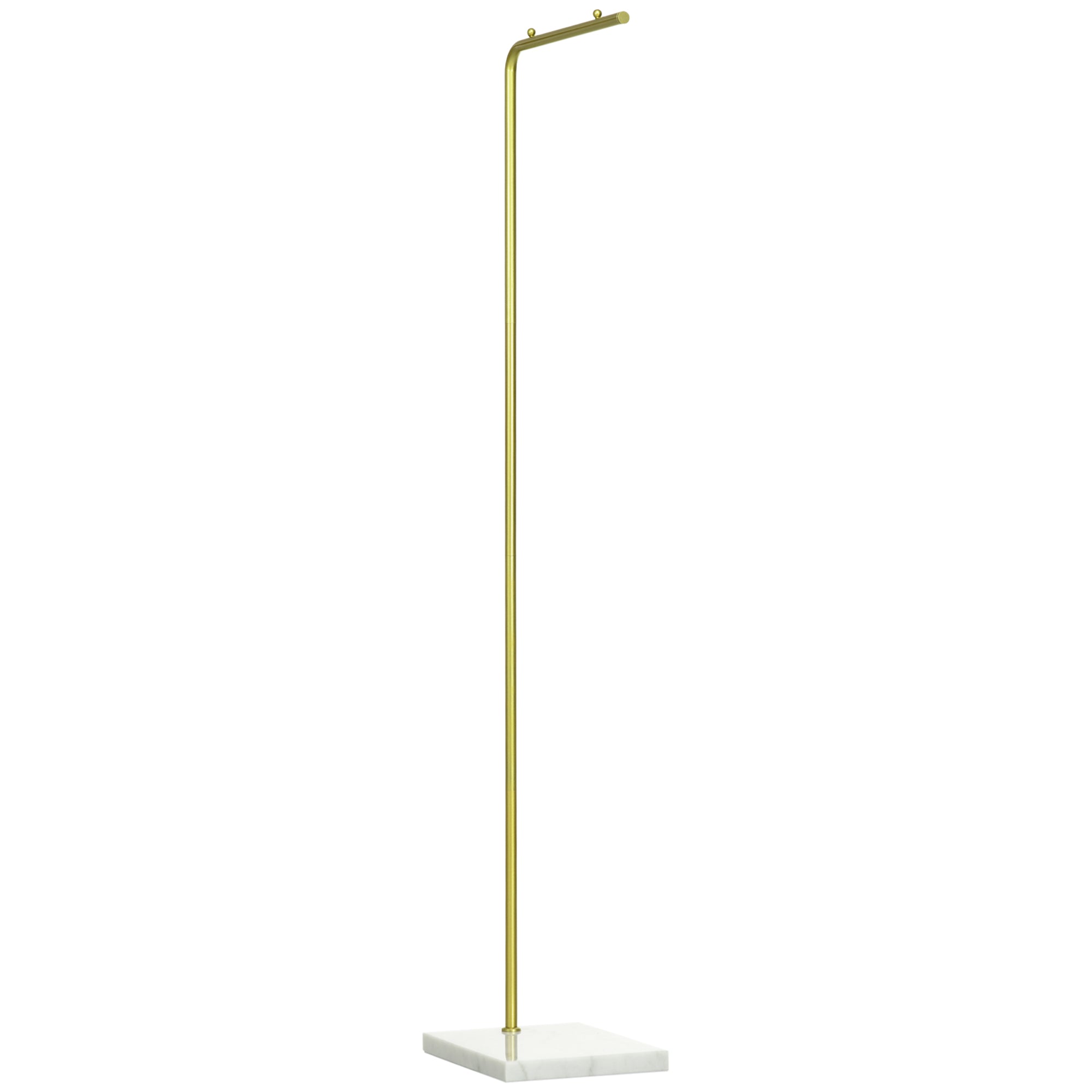 entrance hangers, bedroom and metal living room and marble, 35x25x152 cm, gold and white - Borgè