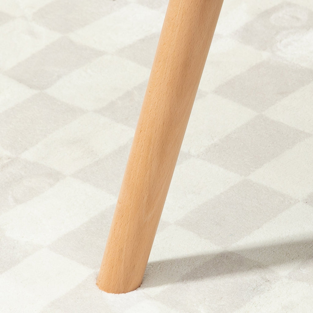 Homcom chamber armchair in quilted velvet and wooden legs, 66x76x98cm, multicolor - Borgè