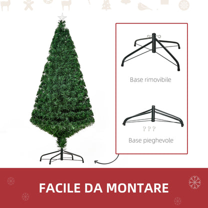 Artificial Fiber Optical Christmas Tree With Foln Pvc Support 120cm - Borgè