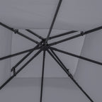 Outsunny spare roof for 3x3m gazebo at 2 levels and UV -resistant, dark gray resistant - Borgè