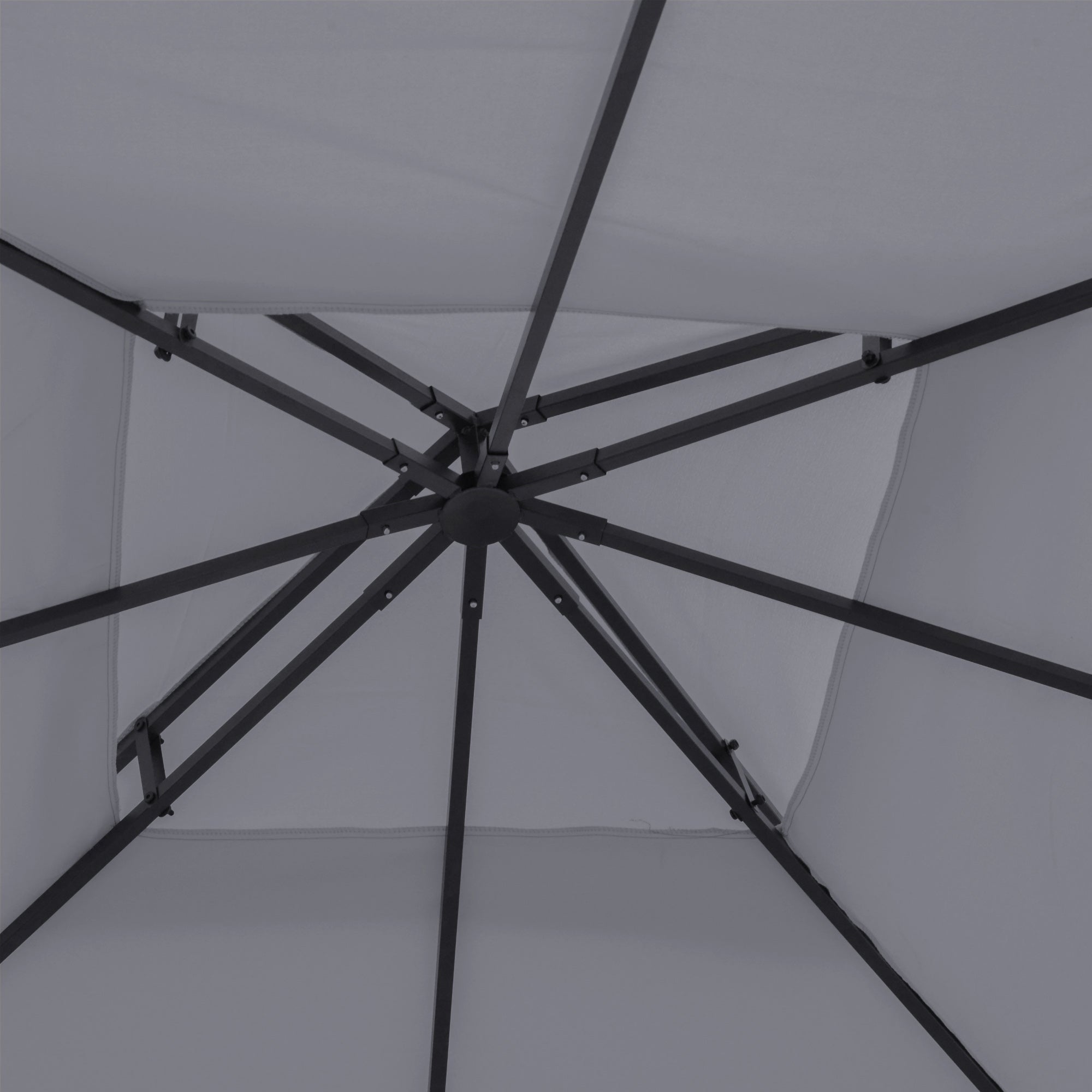 Outsunny spare roof for 3x3m gazebo at 2 levels and UV -resistant, dark gray resistant - Borgè