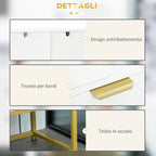 Kleankin Modern Bathroom Cabinet with locker, drawer and adjustable shelf, 60x30x120cm, white - Borgè