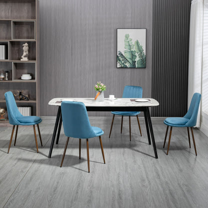 TEAL | Set of 4 Dining Chairs ( 47x55x86 cm ) - Borgè