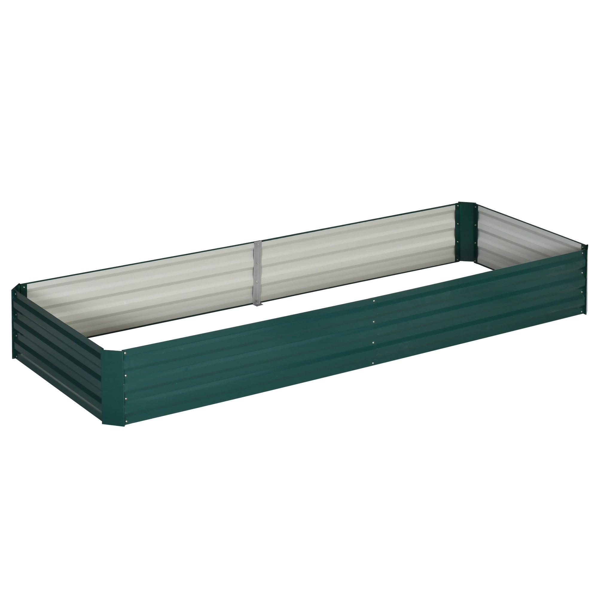 Outdoor Metal Raised Garden Bed, Plant Stand for Flowers and Herbs, 241x90.5x30cm - Borge' Group Limited