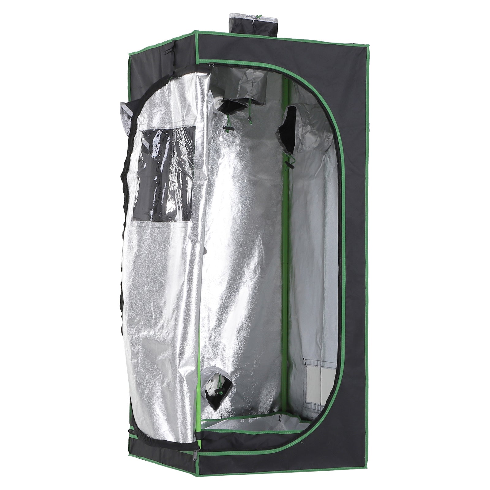 Outsunny Hydroponic Grow Tent Mylar Oxford 600D Reflect Light Grow Box Grow Tent 60x60x140cm - Borgè