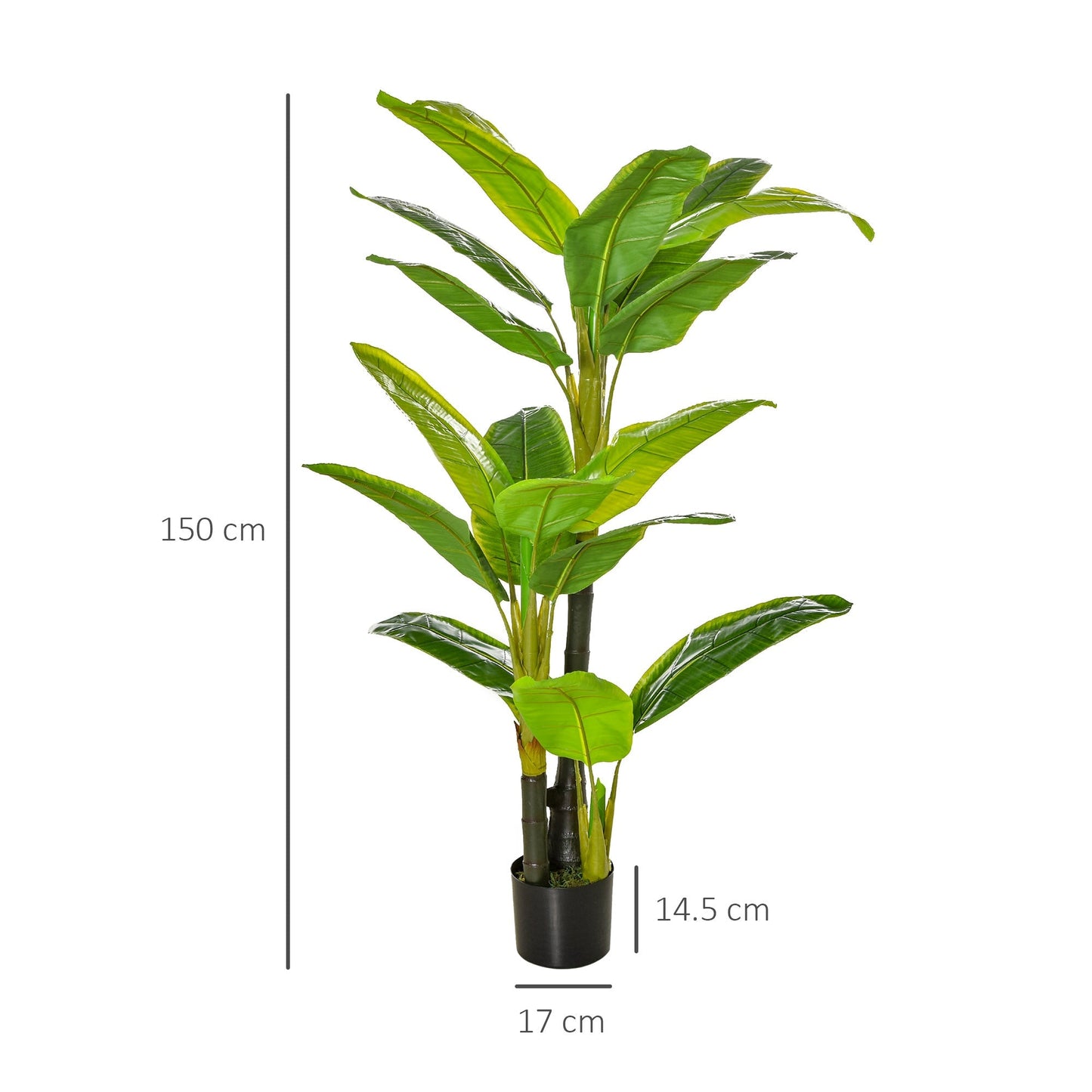 Artificial Banana Plant in Pot 150cm - Borgè