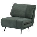 Homcom armchair bed 2 in 1 single, backrest adjustable on 3 levels and padded, wooden structure and steel - Borgè