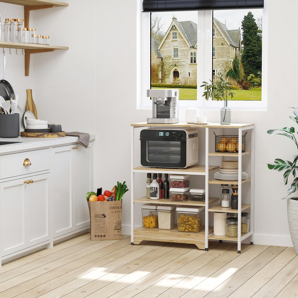 Kitchen shelf industrial style saving metal and wood structure - wood - Borgè