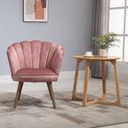 PINKISH | Shell Armchair in Pink Velvet | 66x72x79cm - Borgè