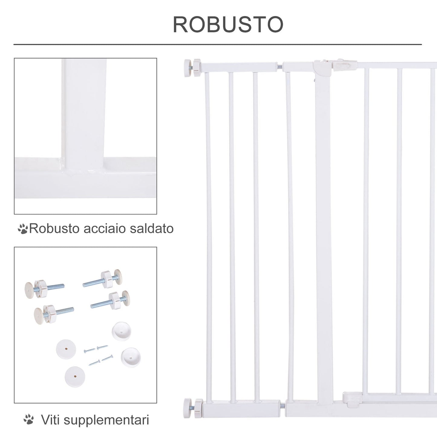 PAWHUT DOG CANCELLINE EXTENSIBLE 76-107CM pressure assembly - Borgè