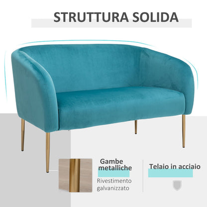 Green 2 Seater Sofa - Borgè