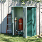 Green Garden Steel Tool Shed 142x84x189cm - Borge' Group Limited