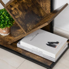 shelves Library Design Wooden Tree Tree Wooden Style With 10 Wooden Colored shelves - Borgè