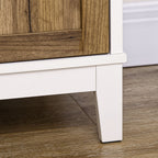 Homcom Multiuse mobile in chipboard with rustic style locker and drawer, 78.5x39x89.4cm, white - Borgè