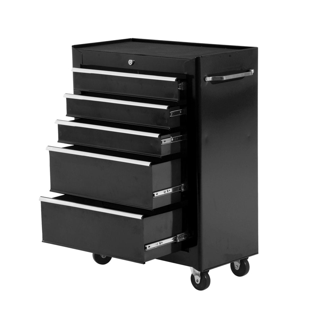 Black Multi-Use Garage Trolley | Board of Utensils For Mechanics | 61.5x33x85cm - Borgè
