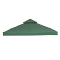 Outsunny coverage for 3x3 m garden gazebo, waterproof anti-UV roof in dark green polyester - Borgè