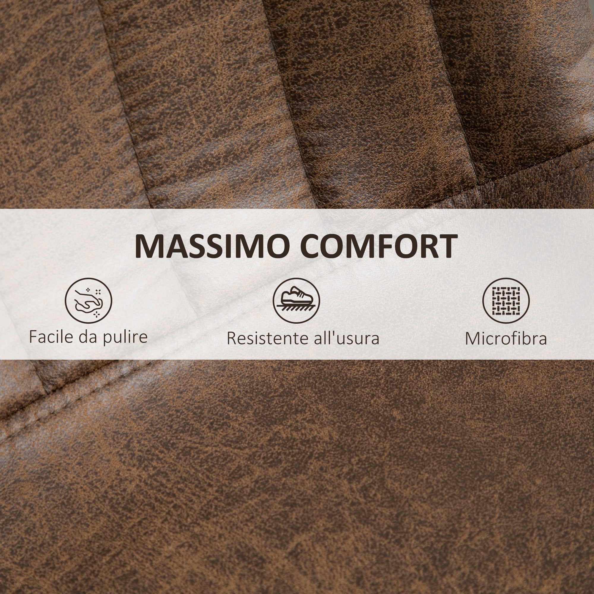 Set 2 industrial -style bar stools with adjustable height in brown -like - Borgè