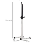brings universal steel barbell, adjustable height on 12 levels, maximum load 150kg - Borgè